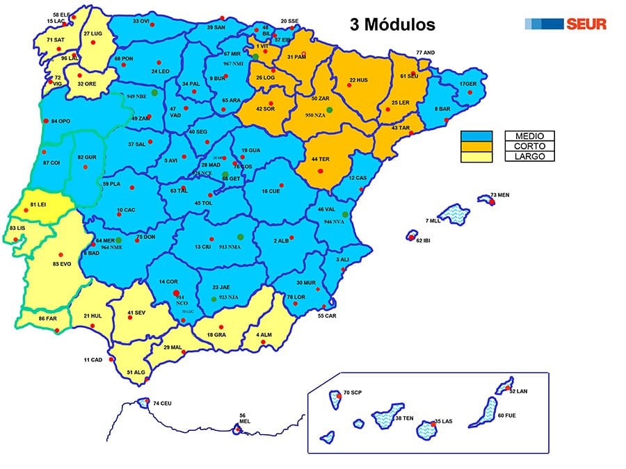 Formas de envió | Pescados Saturnino