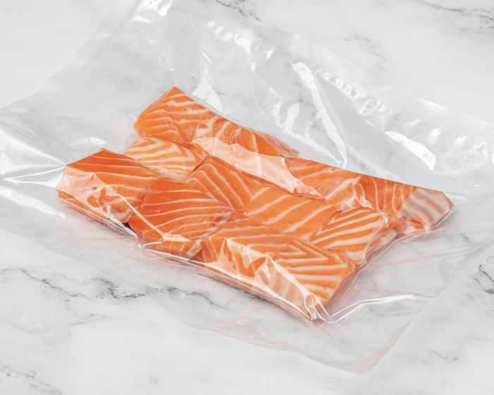 Dados de salmón para niños